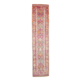 Tapis de couloir turc rose 3x13, 94x409 cm