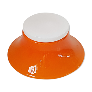Lampe de table en verre opaline