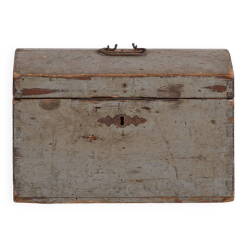 Small grey antique chest (c.1900) #69