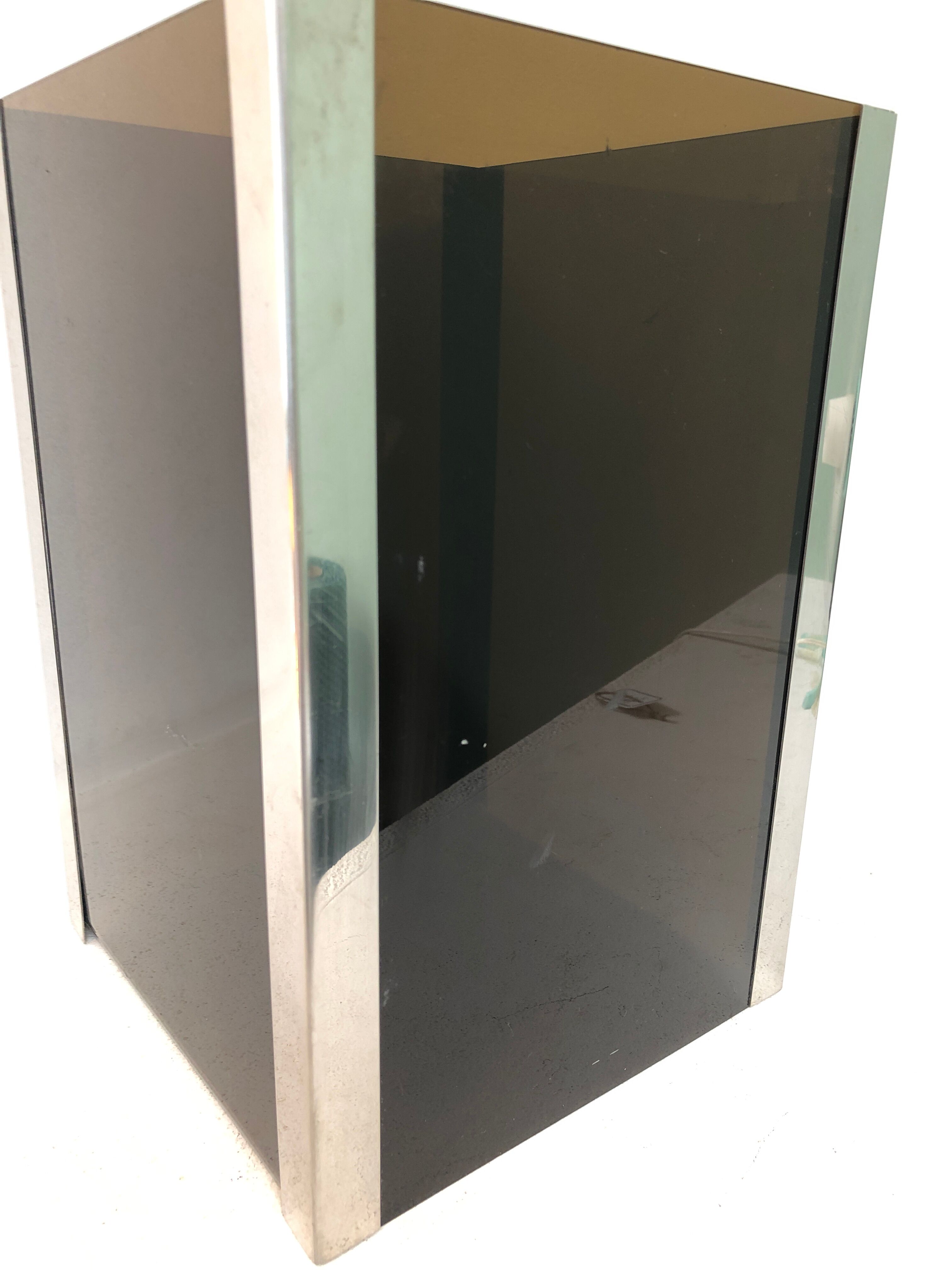 Corbeille papier plexiglas 1970