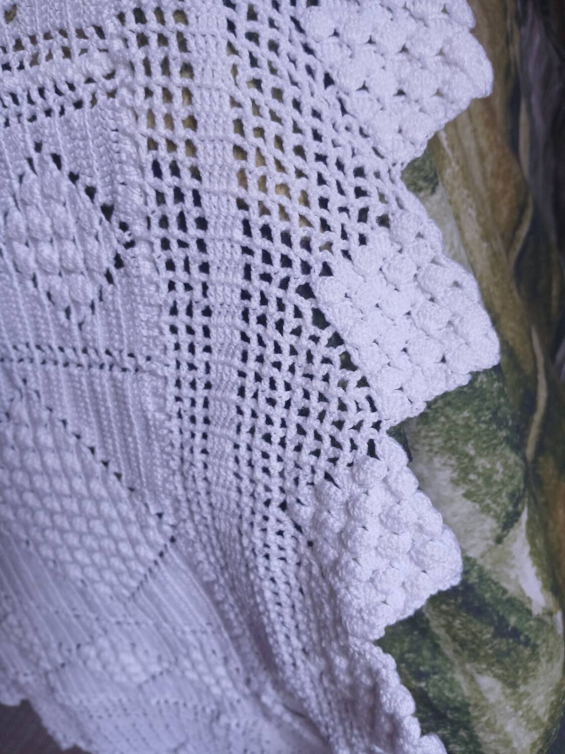 2 antique crochet bedspreads