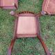 5 wooden bistro chairs