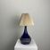 Lampe à poser en céramique bleue danoise des années 1950