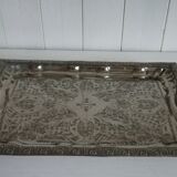 Silver metal tray