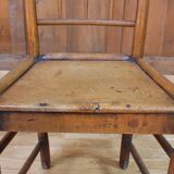 Chaise britannique en bois, XIXe siècle, Angleterre