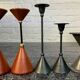 Série de 5 bougeoirs diabolo vintage