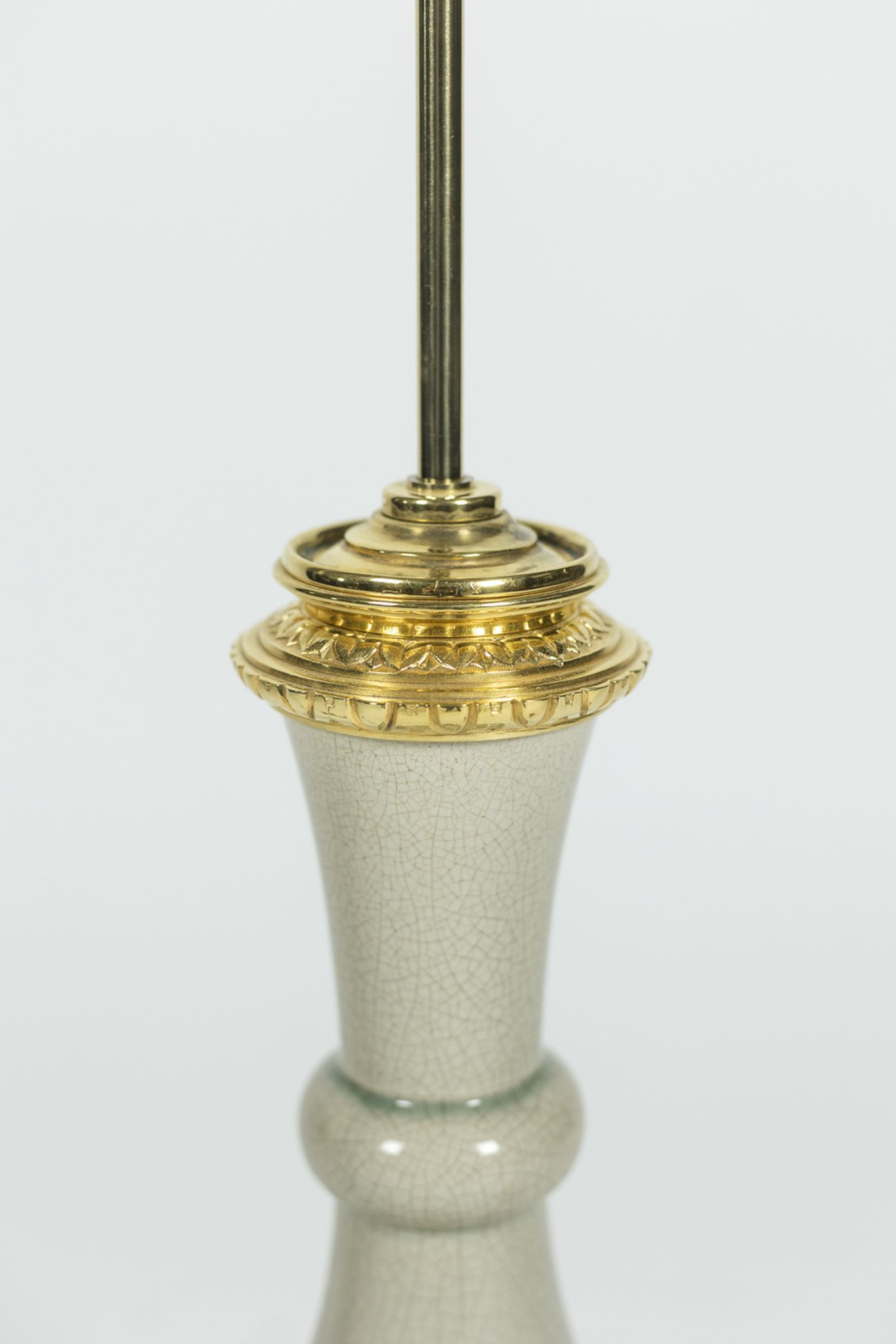Lamp in bronze and celadon porcelain, circa 1880