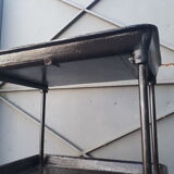 Industrial steel cast iron workshop trolley, 1900