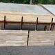 Large extendable farmhouse dining table stripped in solid oak 200-300cm