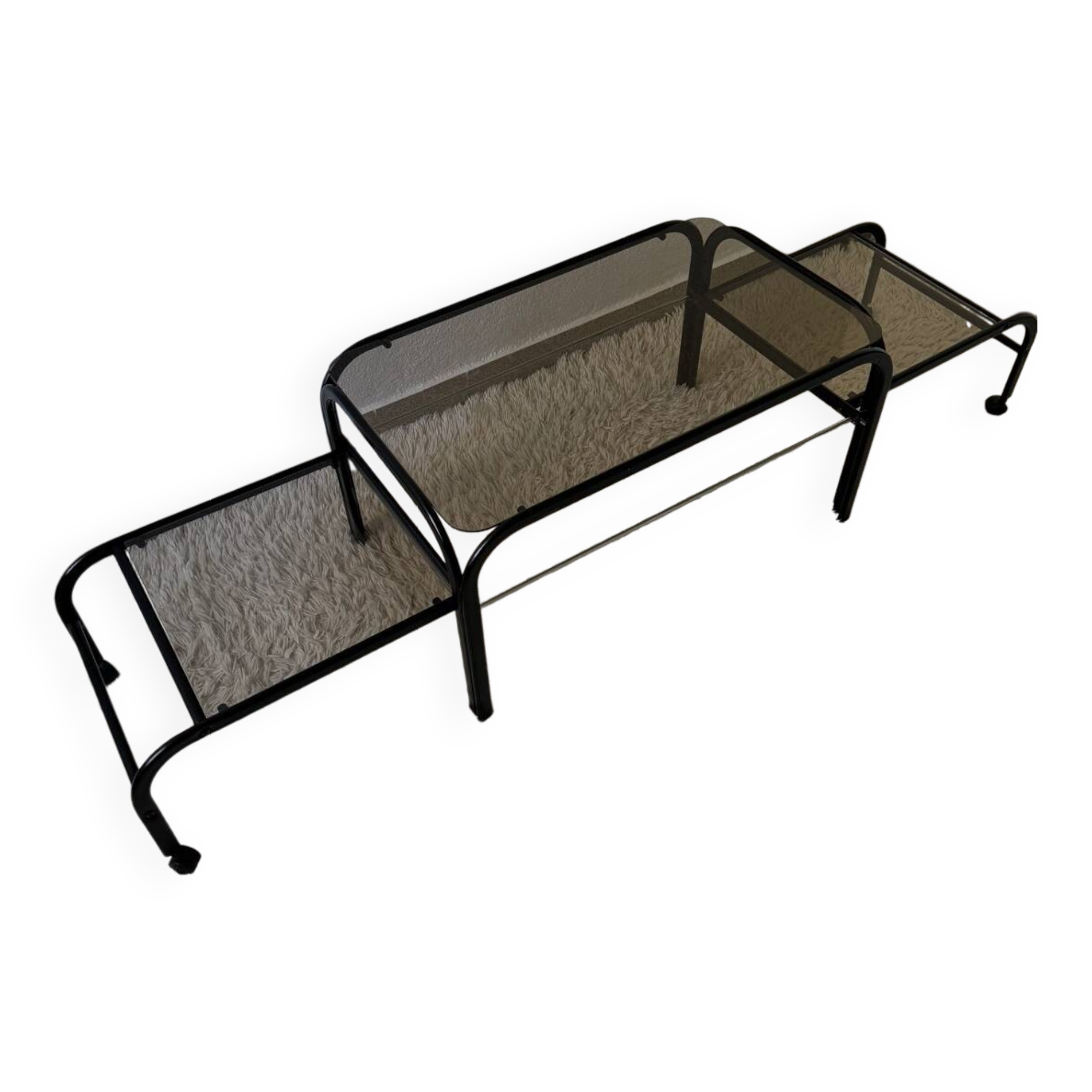 Table basse extensible design Memphis années 80