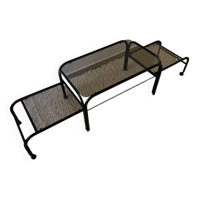 Table basse extensible design Memphis années 80