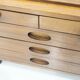 Walnut chest of drawers by Gianfranco Frattini for Bernini.