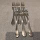 6 silver-plated cake forks by the silversmith Ercuis Medici