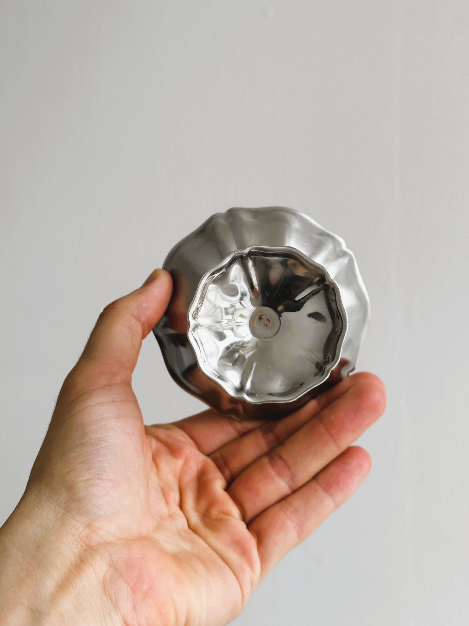 Lot de 6 coupelles vintage en inox