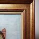 Large painting "Villa Camille" from the 1940s-60s, oil on canvas signed M. Lesoll.