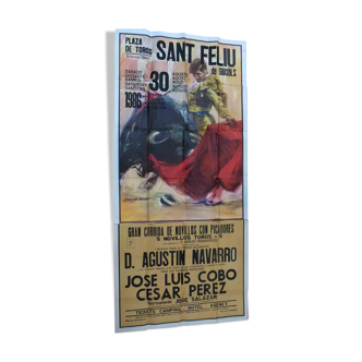 Poster Corrida de toros Sant Feliu de Guixols 1986