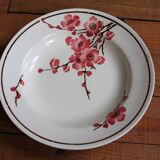 Set of 6 Terre de Fer St Amand "cherry" deep plates