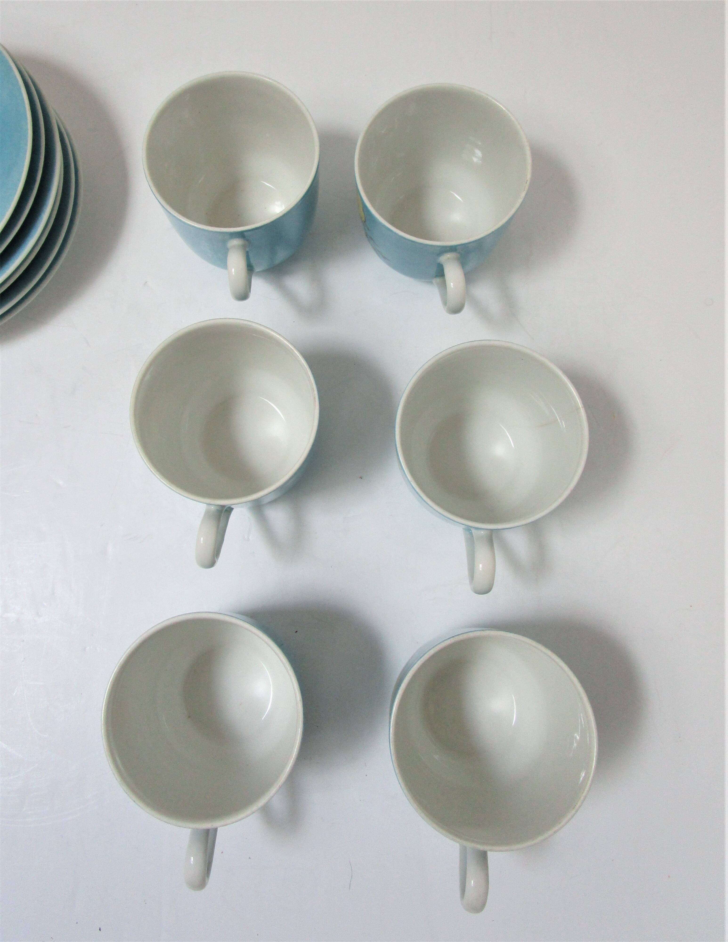 Limoges porcelain parakeet decor coffee service