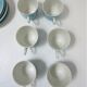 Limoges porcelain parakeet decor coffee service