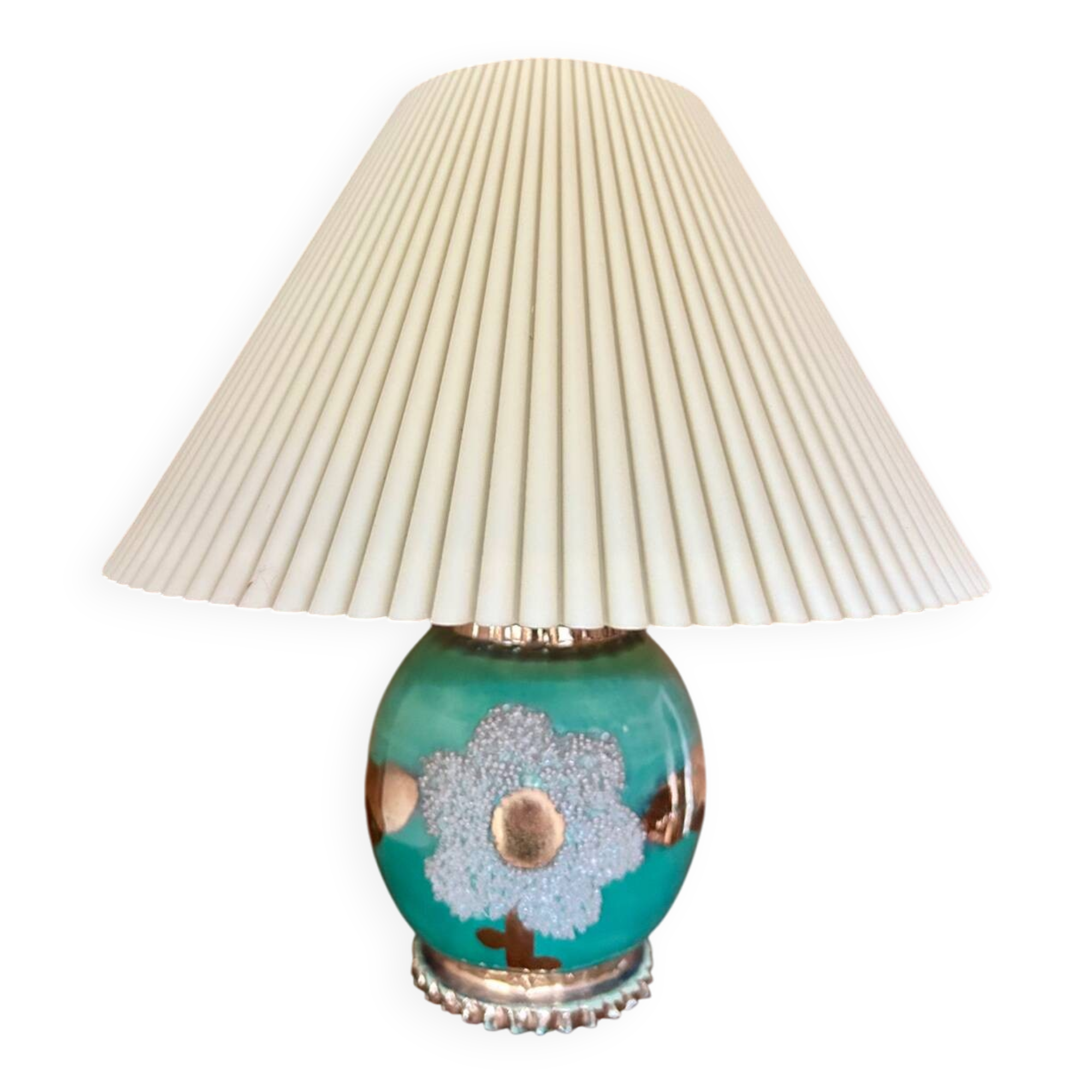 Glazed ceramic table lamp