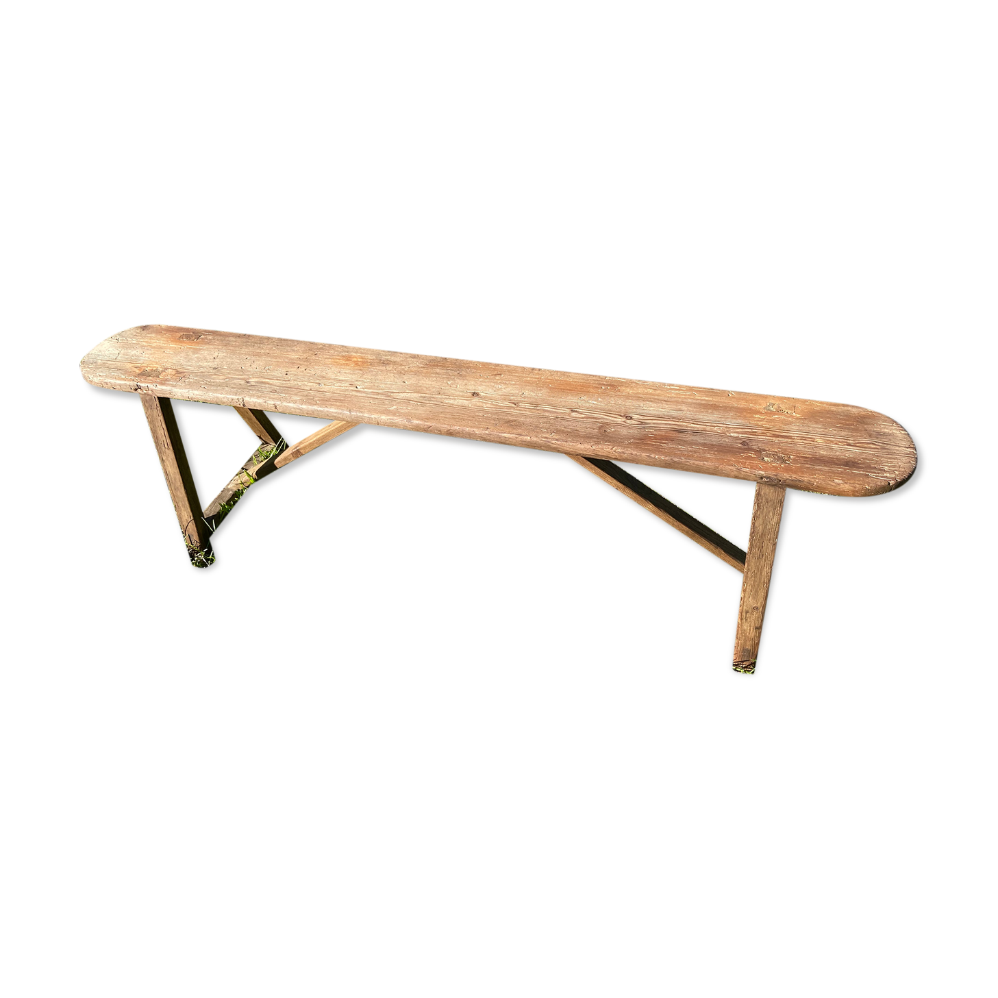 Wooden schoolboy bench