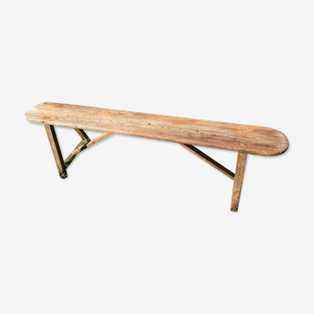 Banc d’écolier en bois