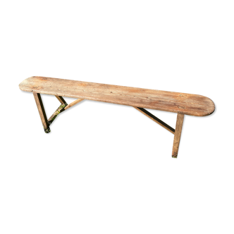 Wooden schoolboy bench