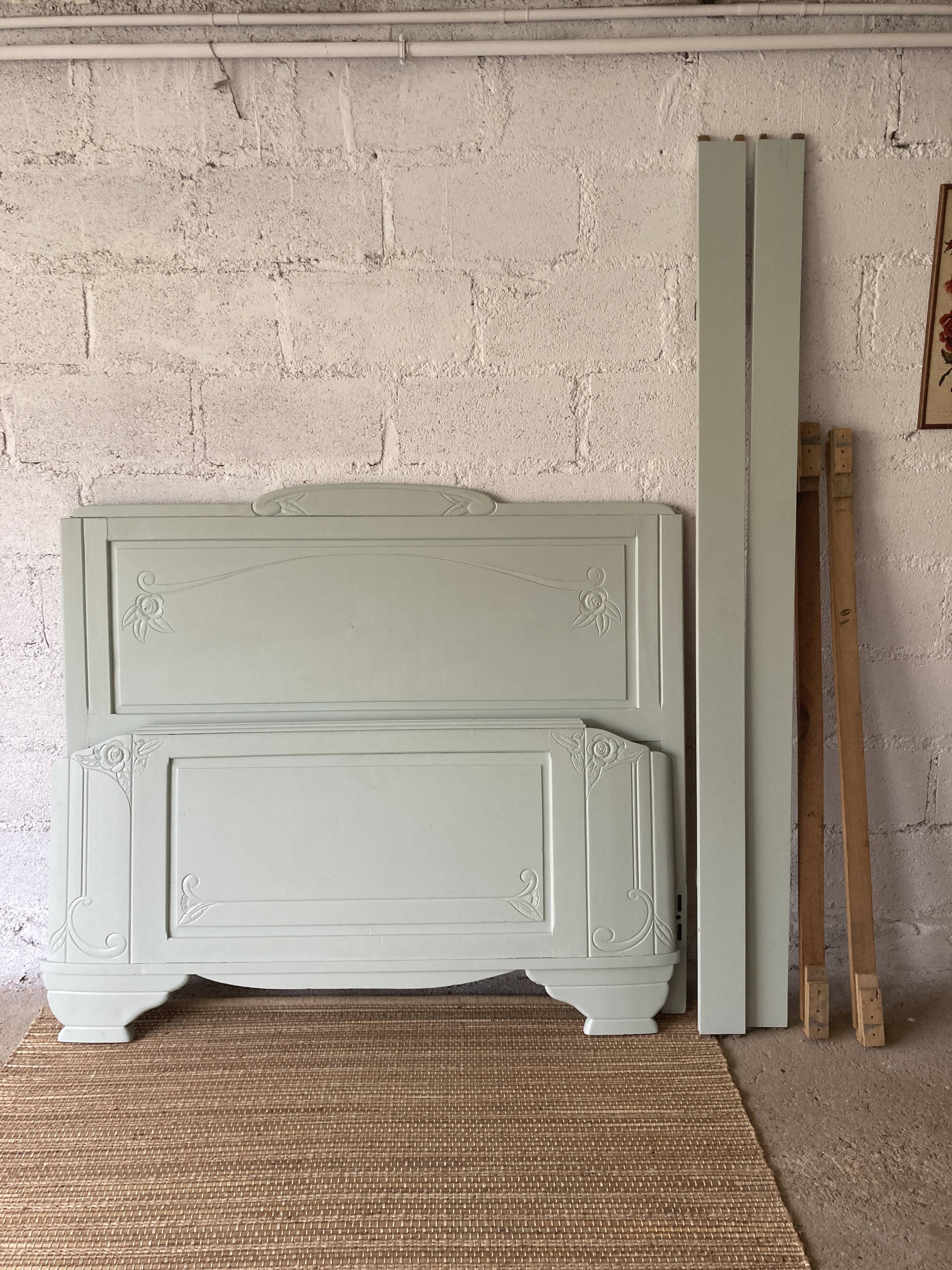 Cadre de lit art déco