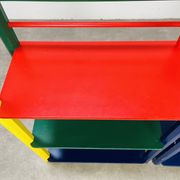 Pair of pencil-style shelves by Pierre Sala for children.