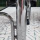 Rolling service chromed metal vintage 80s