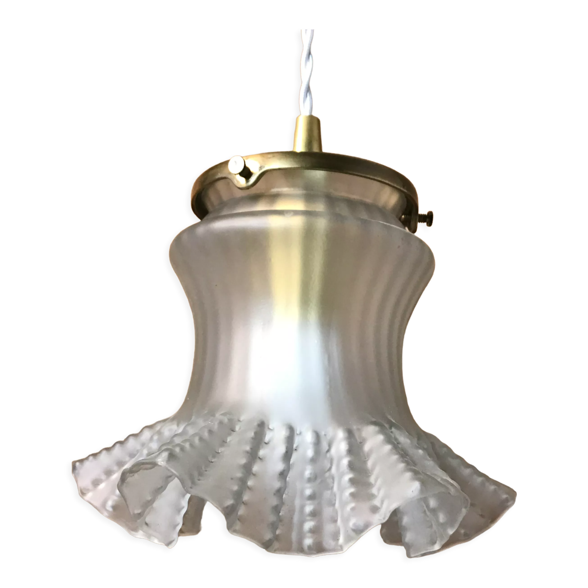 Suspension big tulip vintage 1900