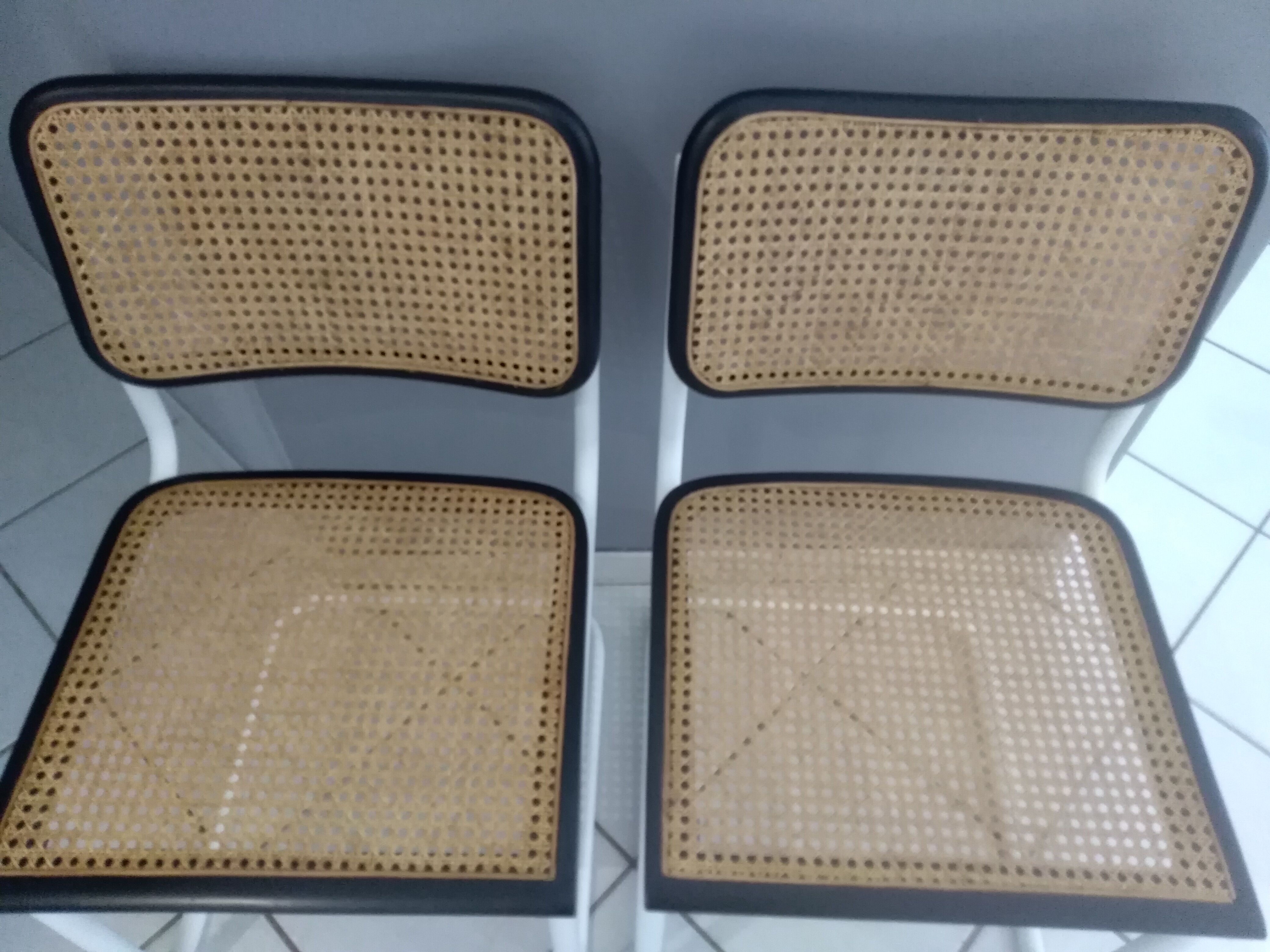 Paire de chaises Cesca B32 par Marcel Breuer 1986