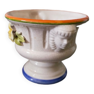Pot cover in slip and ceramic 60s 70s