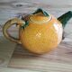 Vintage ceramic teapot in the shape of an orange – 1950s