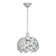 White metal floral pendant light. 1970s