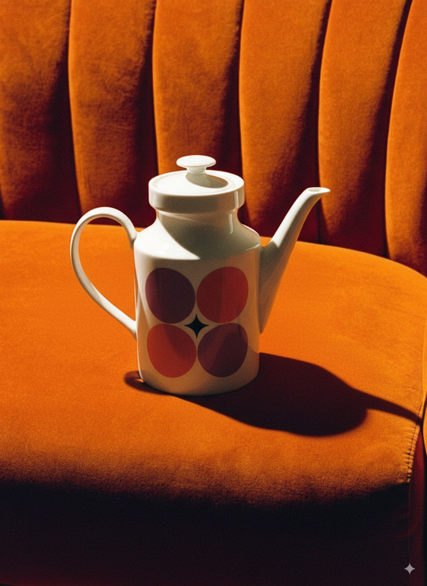 Vintage porcelain coffee pot from Bavaria 70s