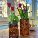 Vase Duo from the East and West German pottery history – East German pottery meets West German pottery