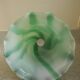 Grand abat jour ancien opaline verre soufflé antique french lampshade pendant light