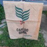 Set of 4 burlap bags