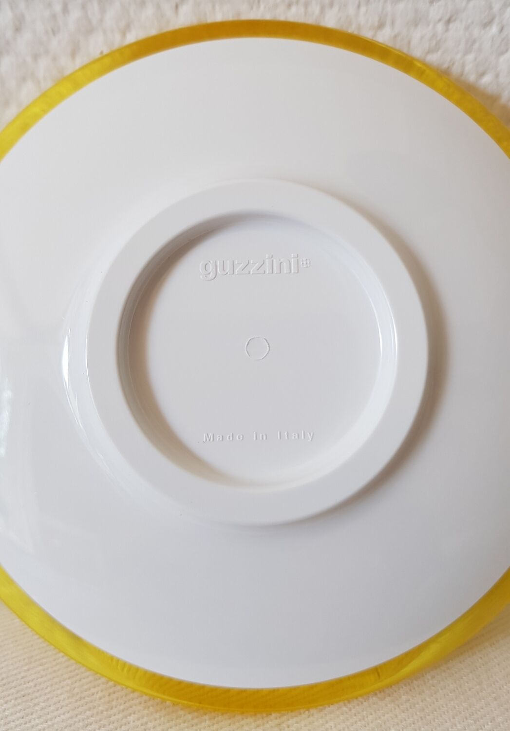 Set de 2 tasses à expresso jaunes Guzzini avec soucoupes