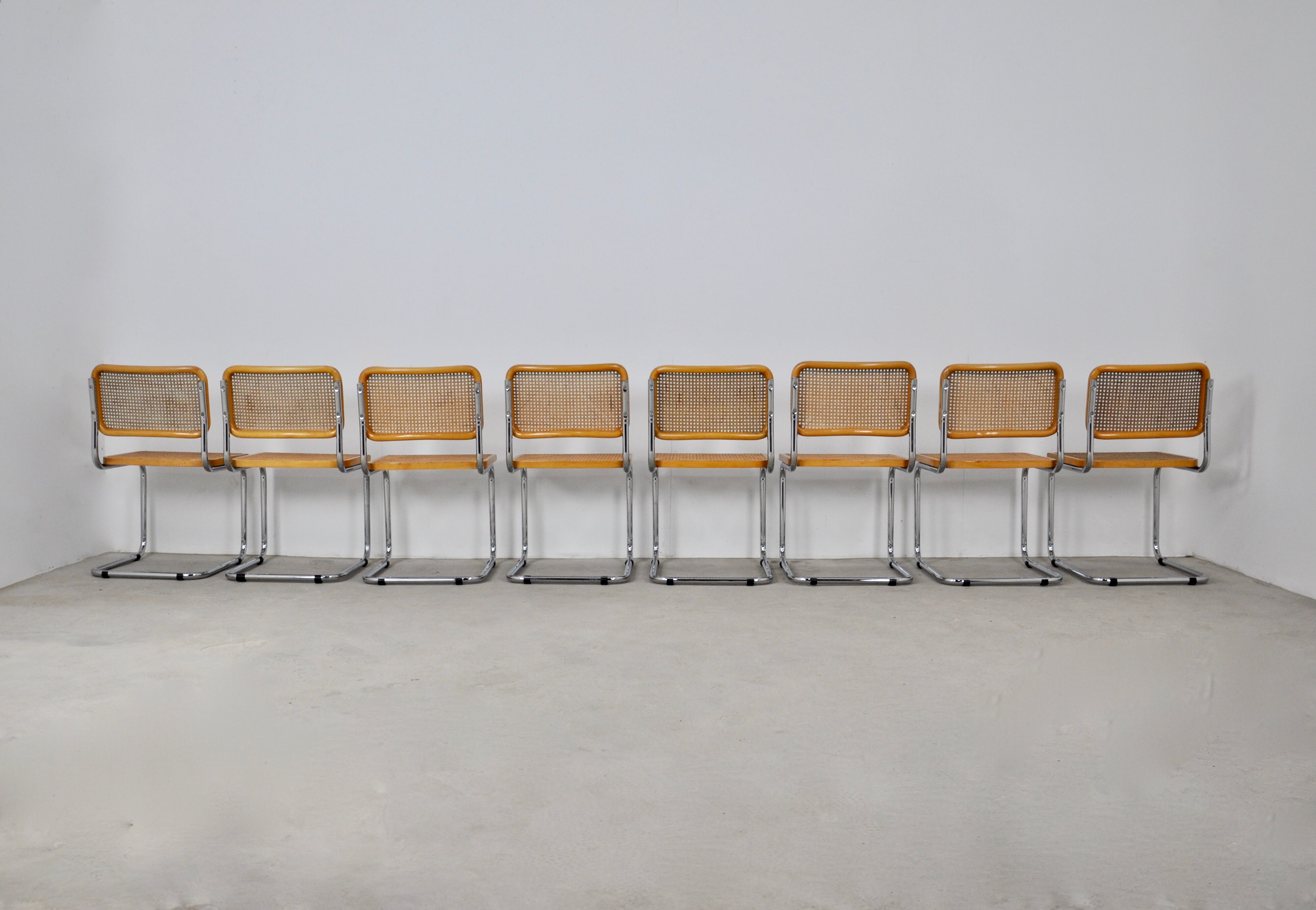 Dinning Chairs B32 By Marcel Breuer set 8