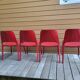 4 chaises kate de zanotta  designer  roberto barbiéri