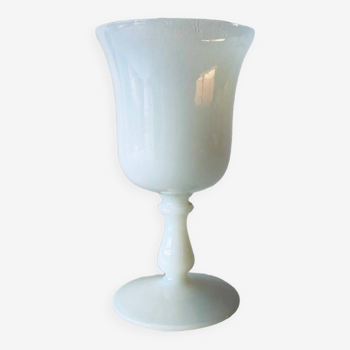 Antique white opaline vase