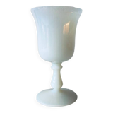 Antique white opaline vase