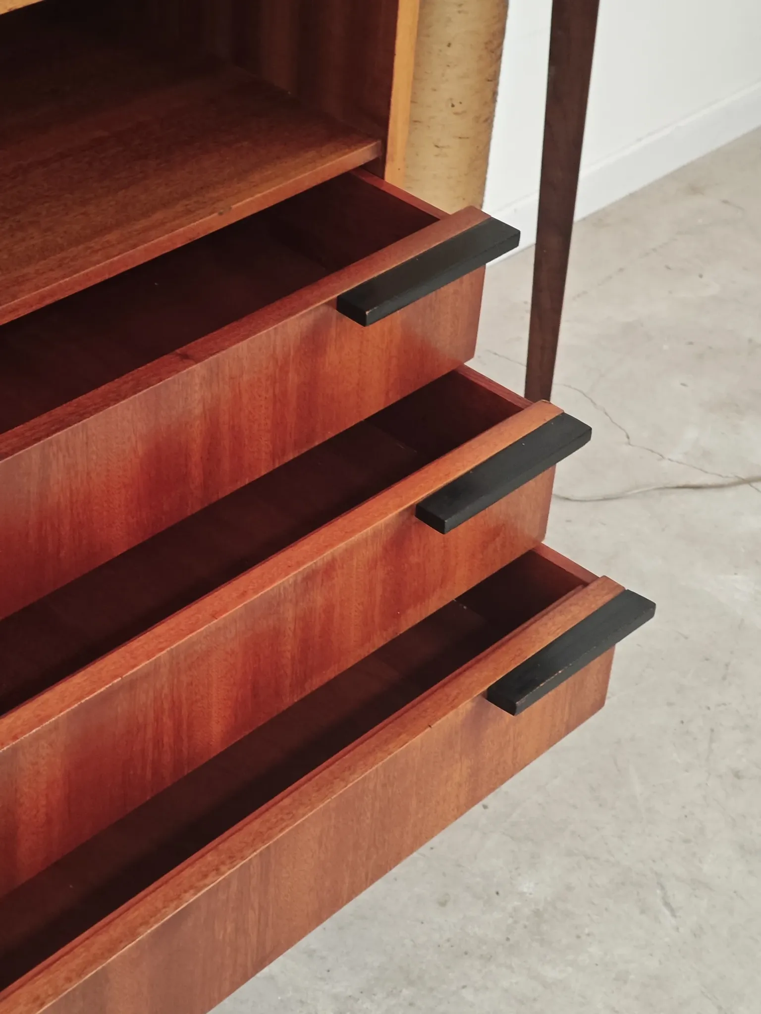 Wooden secretary by Frantisek Mezulanik for Up Zavody