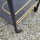 Rolling service bar of the 50s in rigitulle and brass