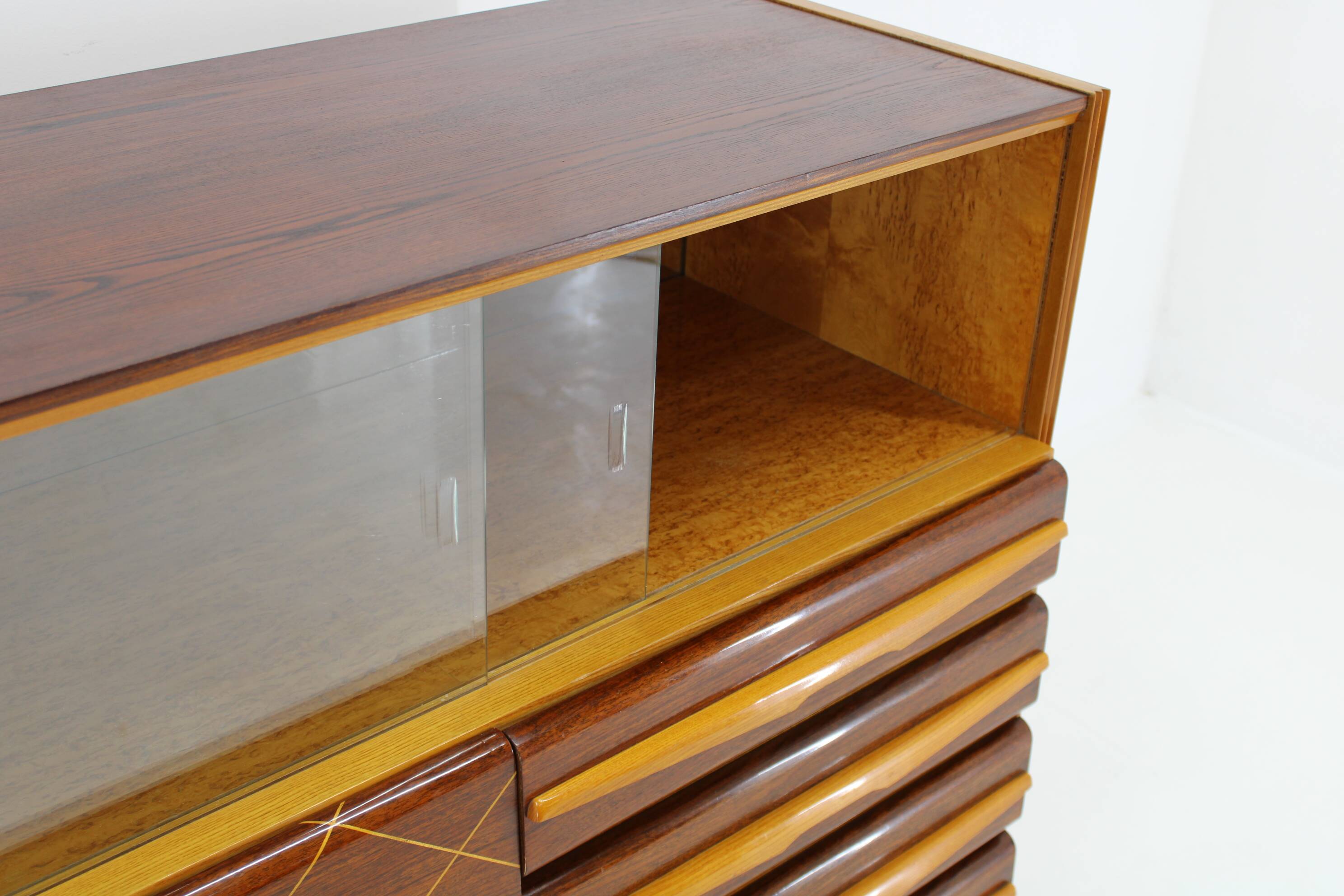 1960s Wooden Cabinet /Chest Of Drawers, Czechoslovakia