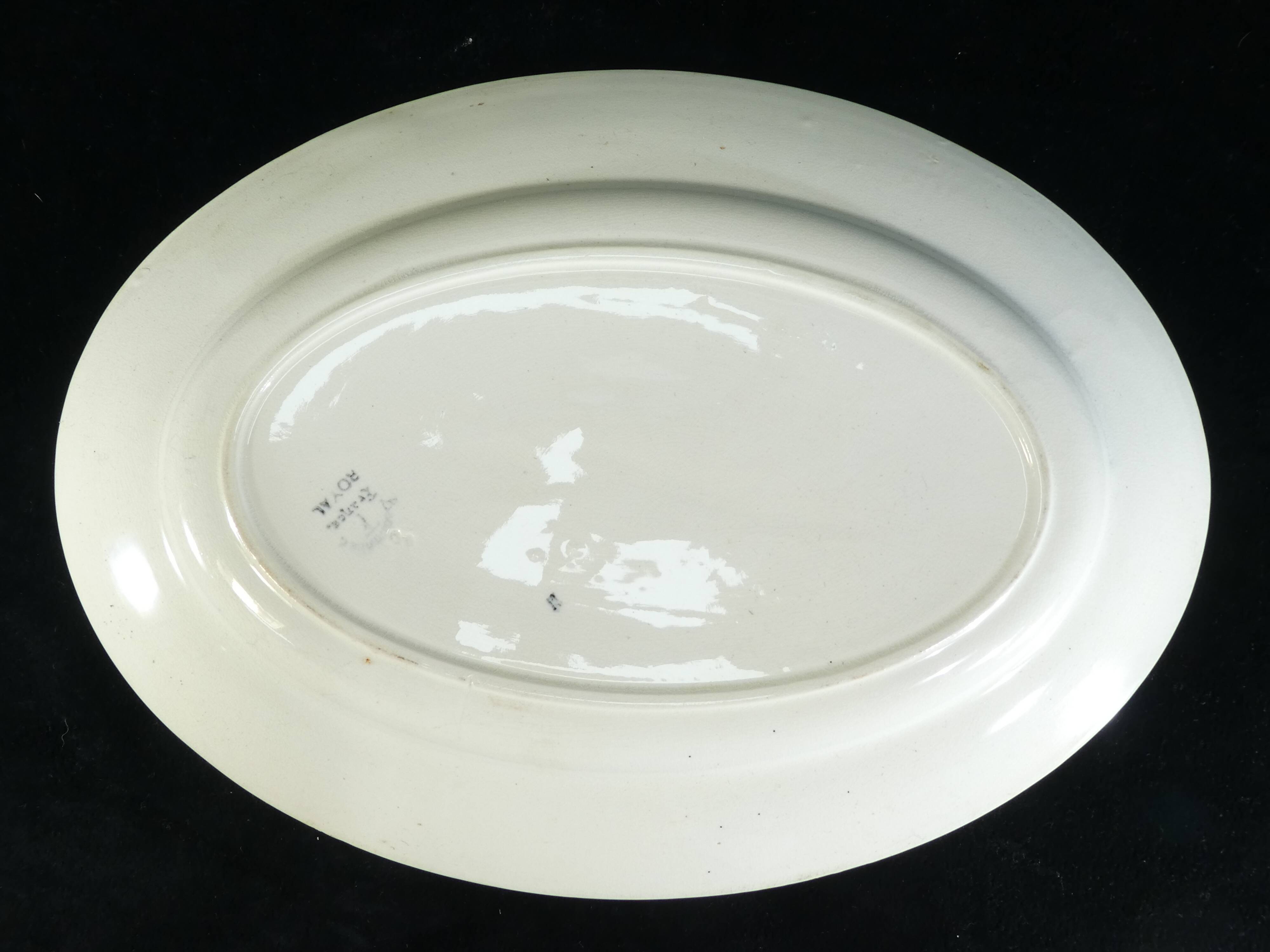 Oval dish badonviller model royal
