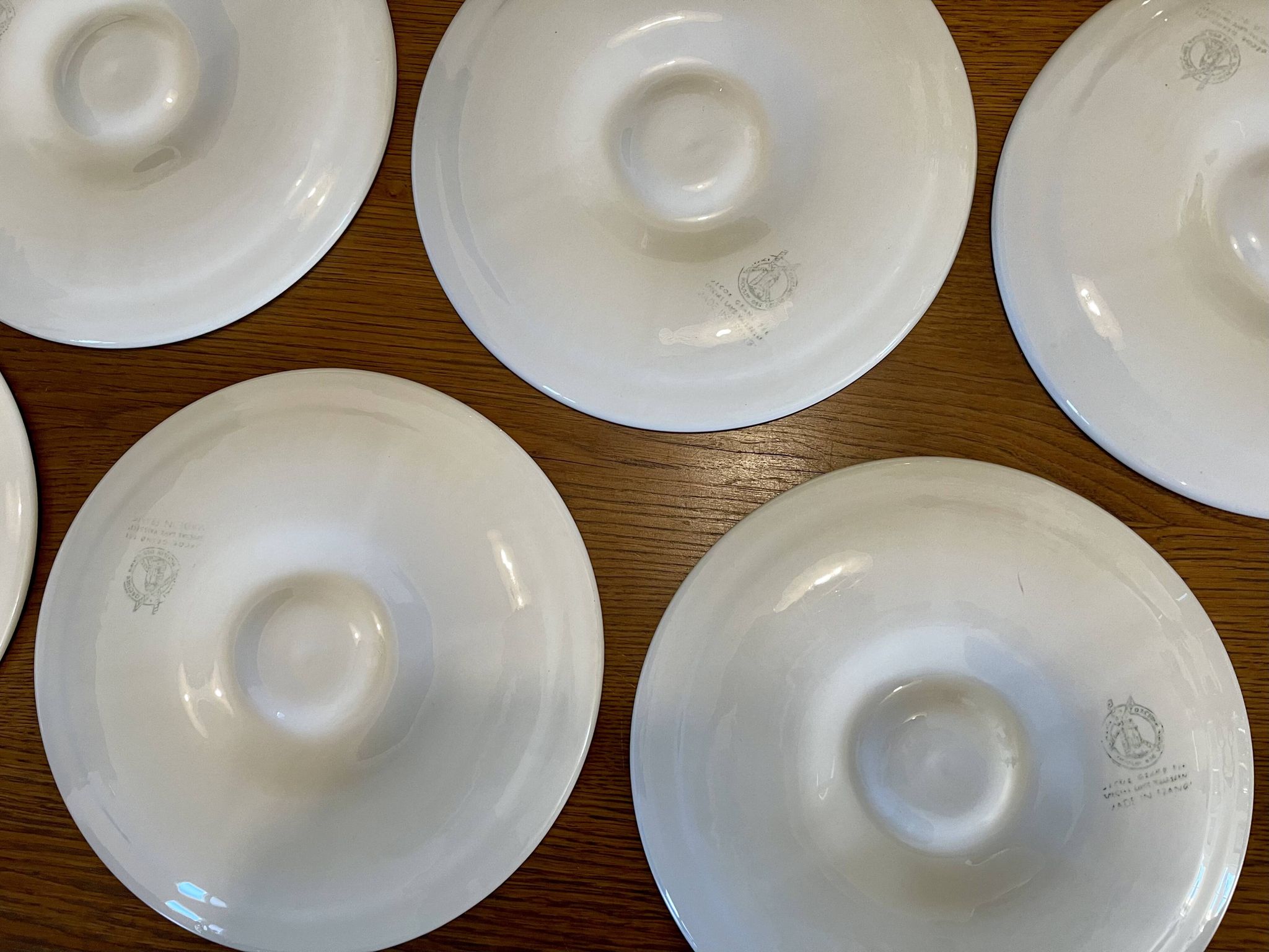 Lot de 6 assiettes à coquillages