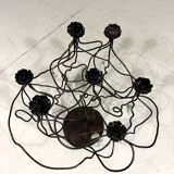 Large brutalist candalabra candle holder 1980’s